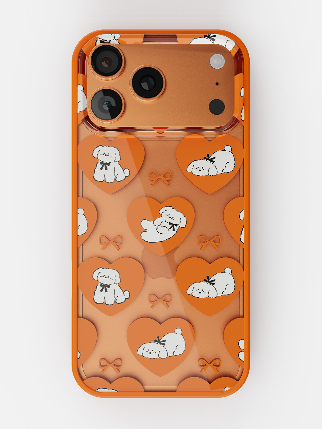 Puppy Love Printed Clear Case - iPhone 17 Pro Max (Orange)