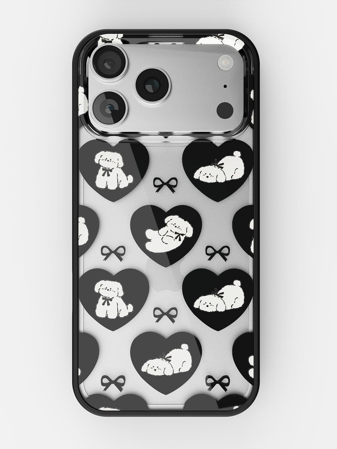 Puppy Love Printed Clear Case - iPhone 17 Pro (Black)