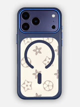 MagSafe Dual Texture Leather Pattern Case - iPhone 17 Pro Max (Blue)