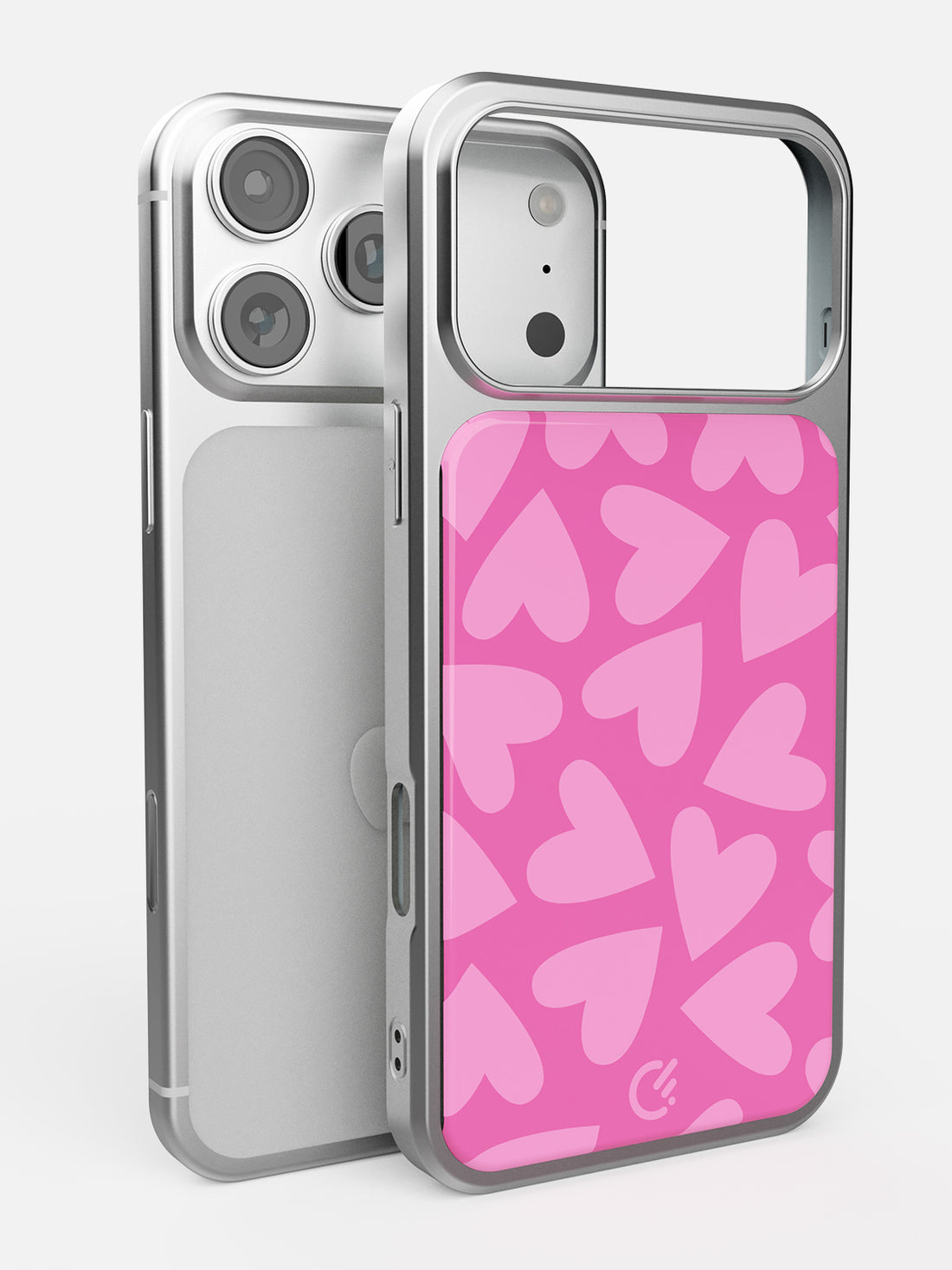 Soft Hearts Glossy Printed Case - iPhone 15 Pro