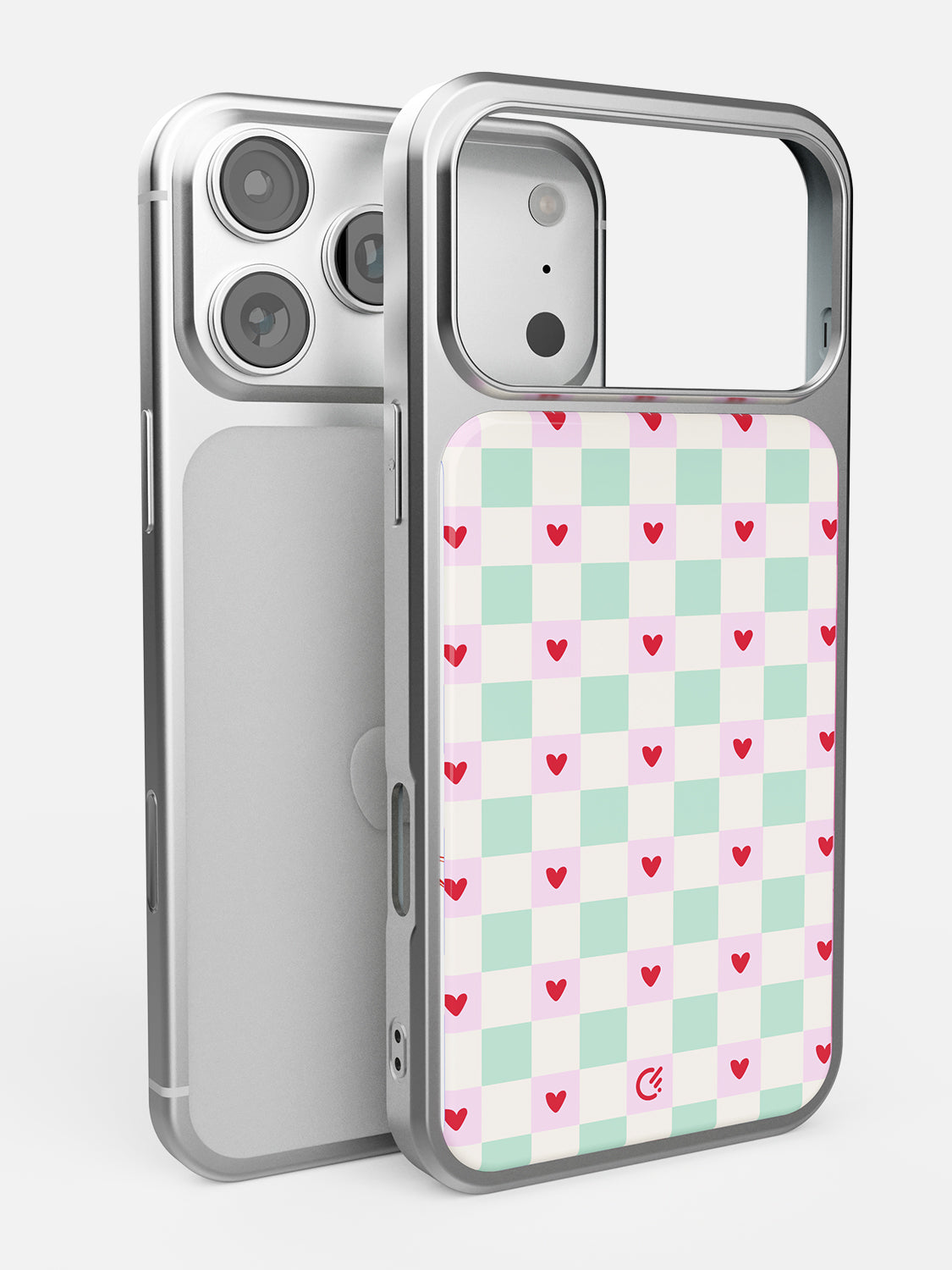Heart Check Glossy Printed Case - iPhone 15