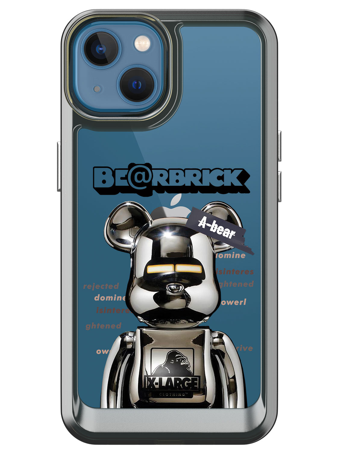 Bearbricks Clear Case - iPhone 13 (Silver)