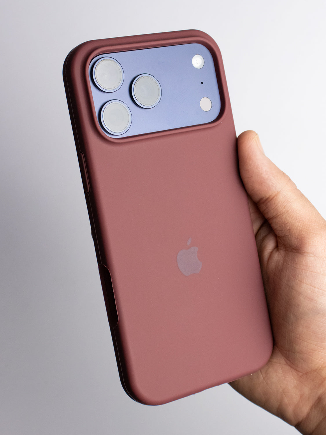 Silicone Case - iPhone Air (Plum Red)