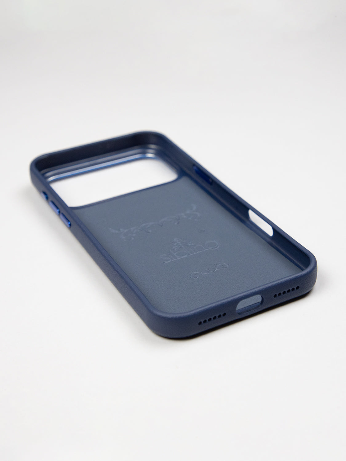 MagSafe Dual Texture Leather Pattern Case - iPhone 17 Pro (Blue)