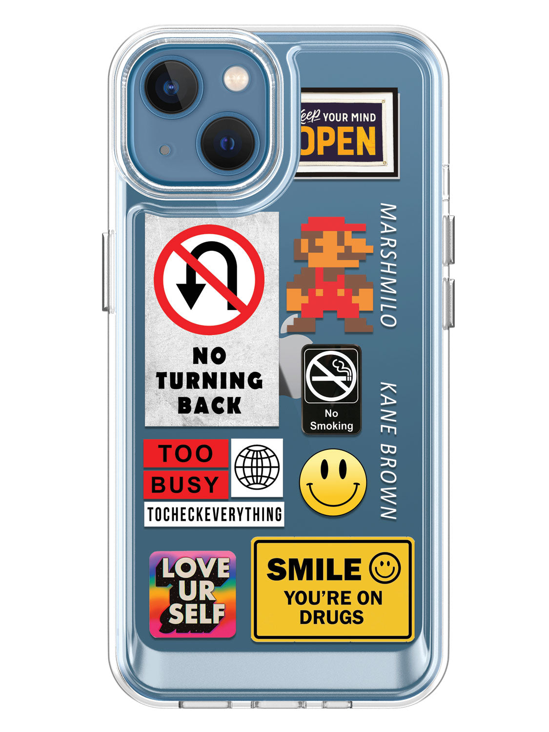 Random Stickers Clear Case - iPhone 13