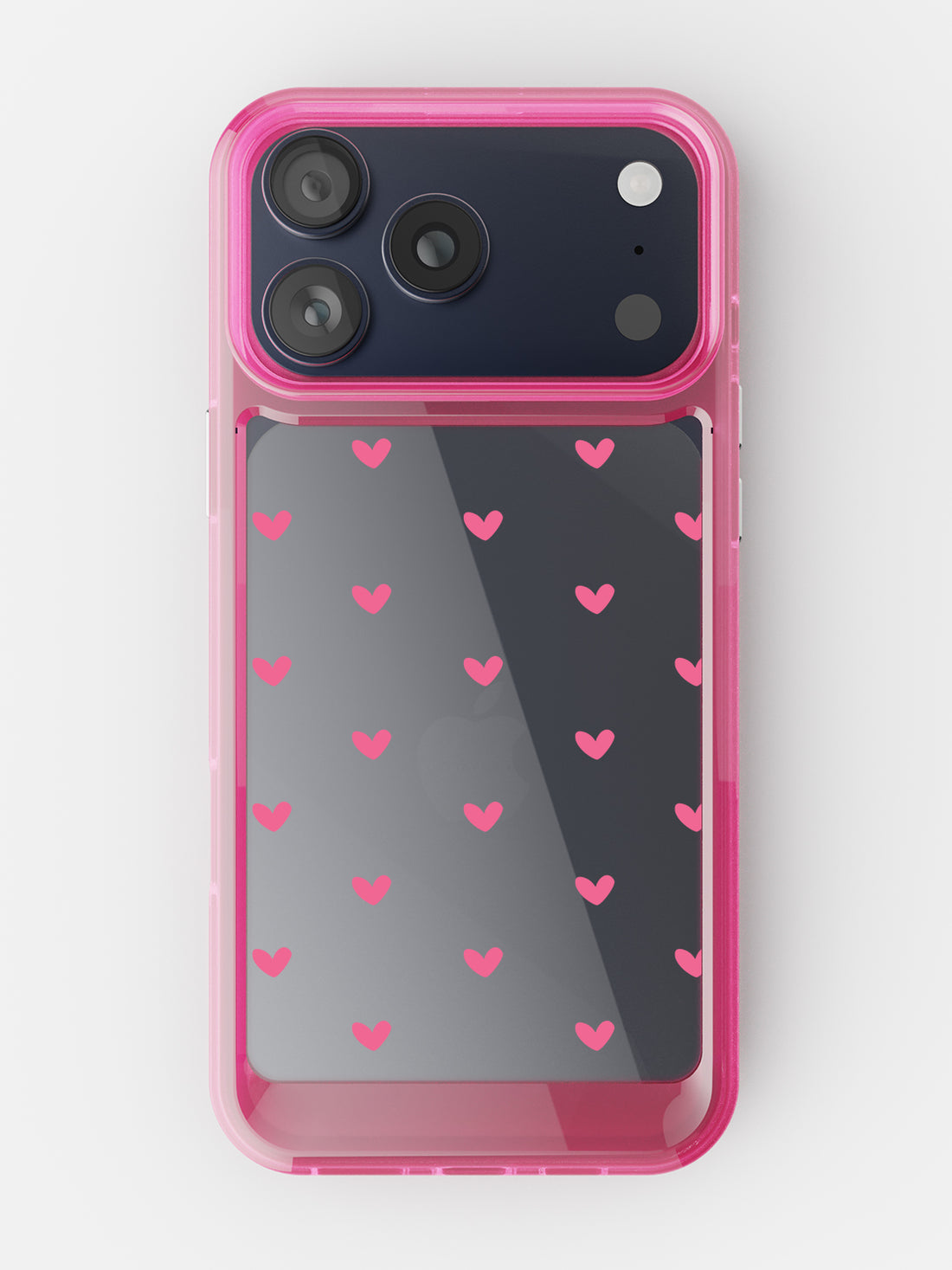 Little Pink Hearts Clear Case - iPhone 17 Pro (Pink)