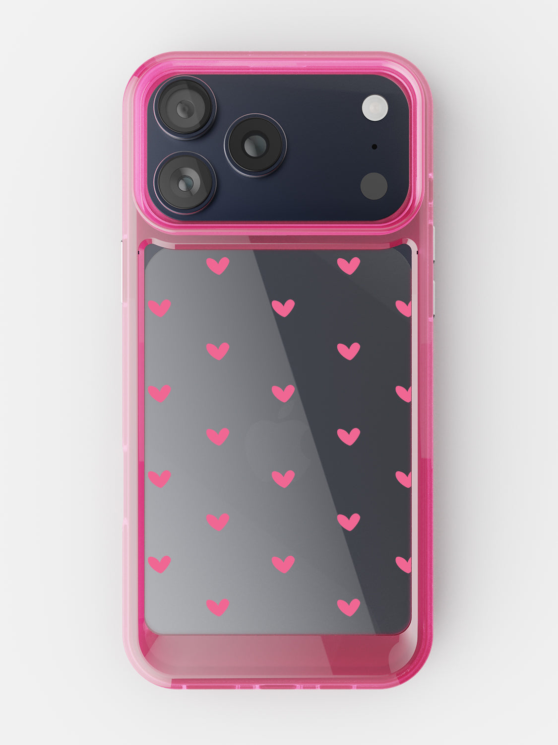 Little Pink Hearts Clear Case - iPhone 17 Pro (Pink)