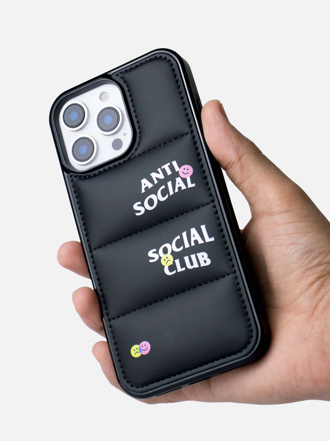 Anti Social Puffer Case - iPhone 13 Pro Max (Black)