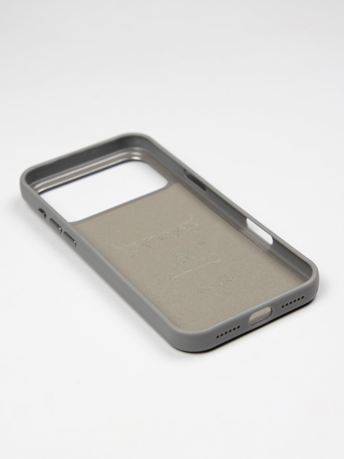 MagSafe Dual Texture Leather Pattern Case - iPhone 17 Pro (Steel Gray)