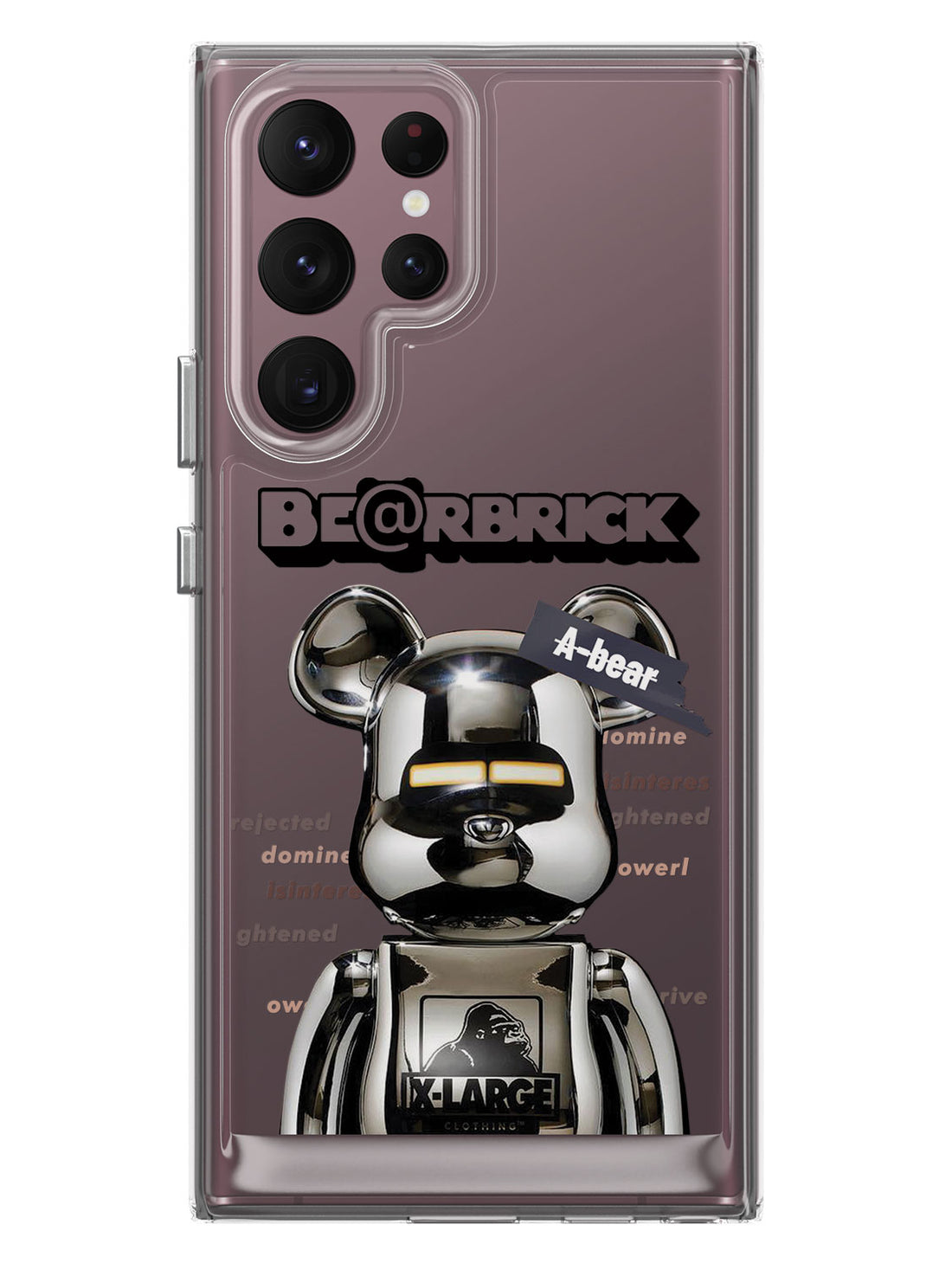 Bearbricks Clear Case - Samsung Galaxy S22 Ultra 5G (Silver)