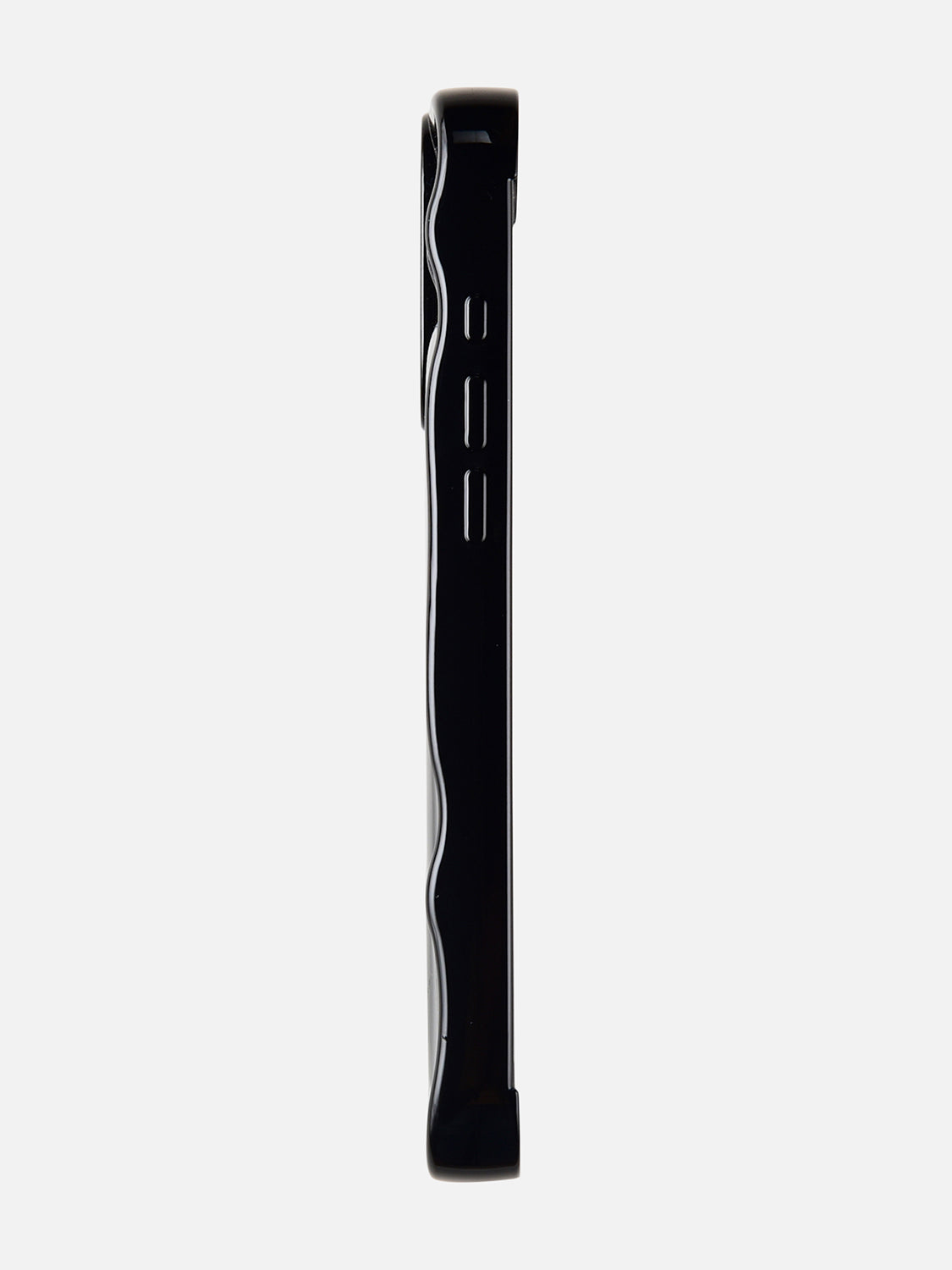 3D Heart Ripple Flexible Case - iPhone 16 (Liquid Black)