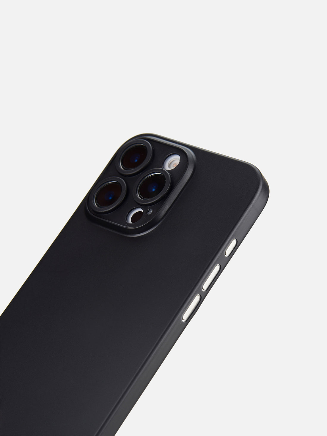 Ultra Thin Matte Clear Case - iPhone 15 Plus (Black)