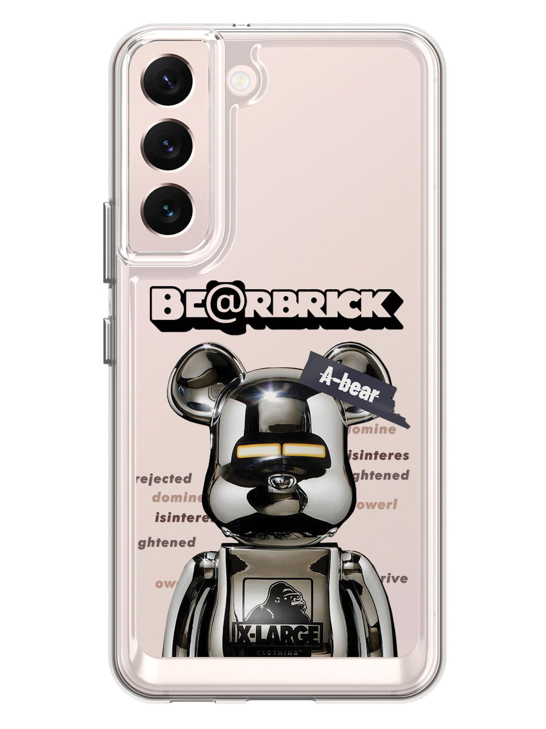 Bearbricks Clear Case - Samsung Galaxy S22 (Silver)