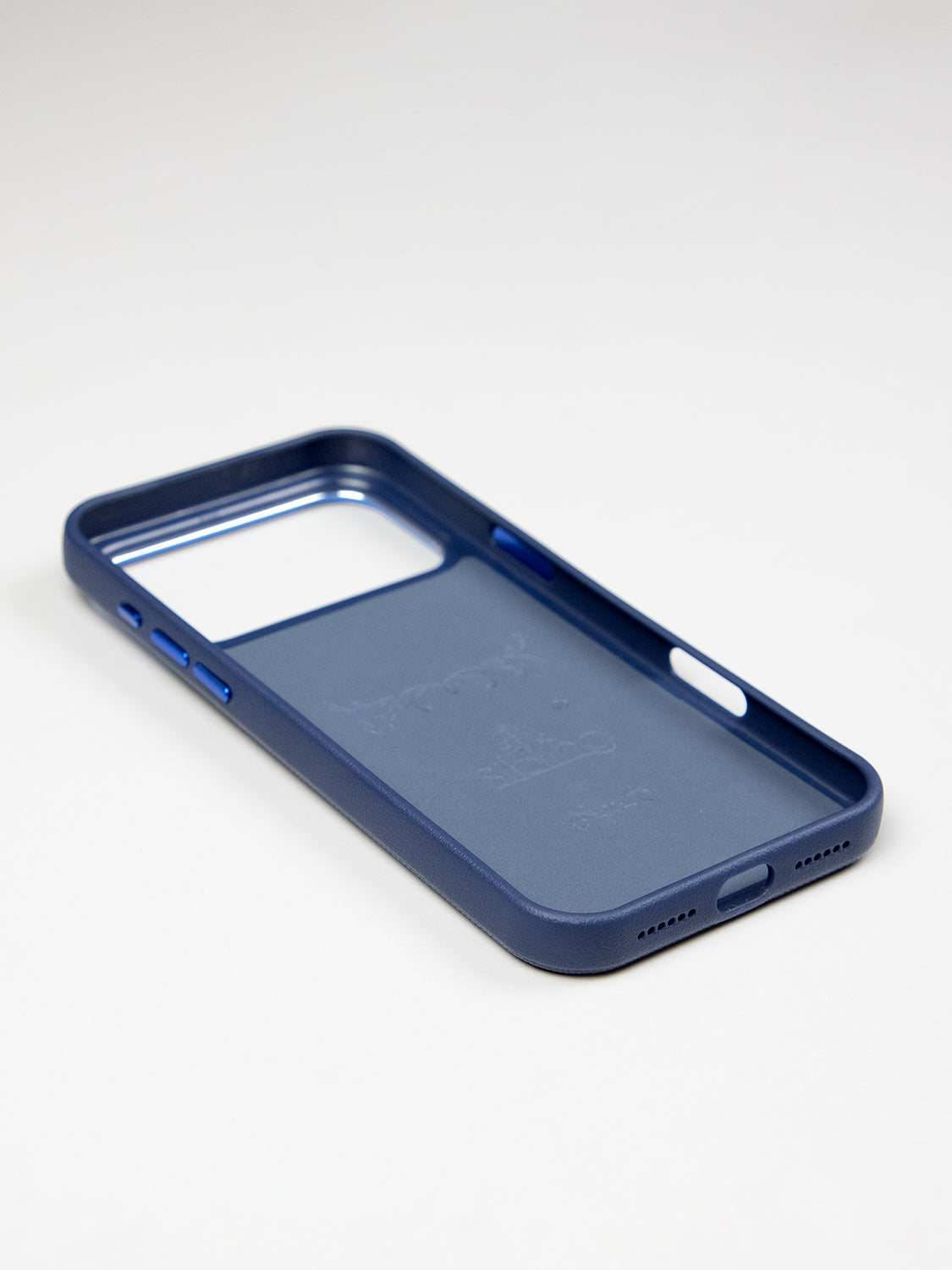 MagSafe Dual Texture Leather Case - iPhone 17 Pro (Blue)