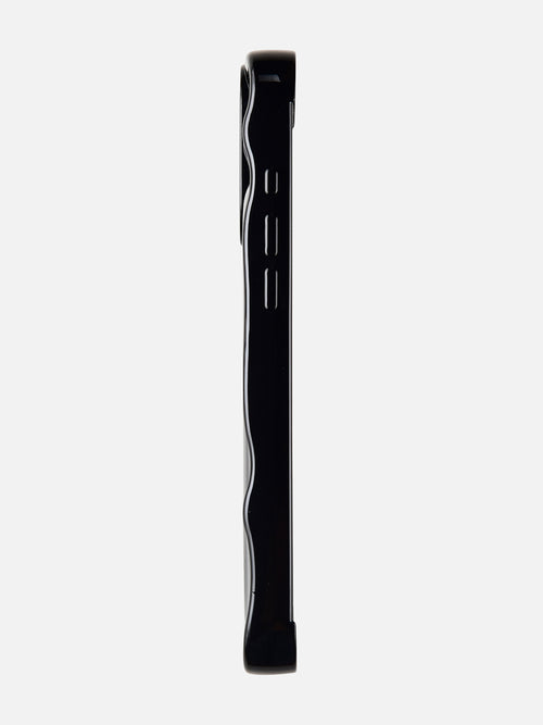 3D Heart Ripple Flexible Case - iPhone 13 Pro (Liquid Black)