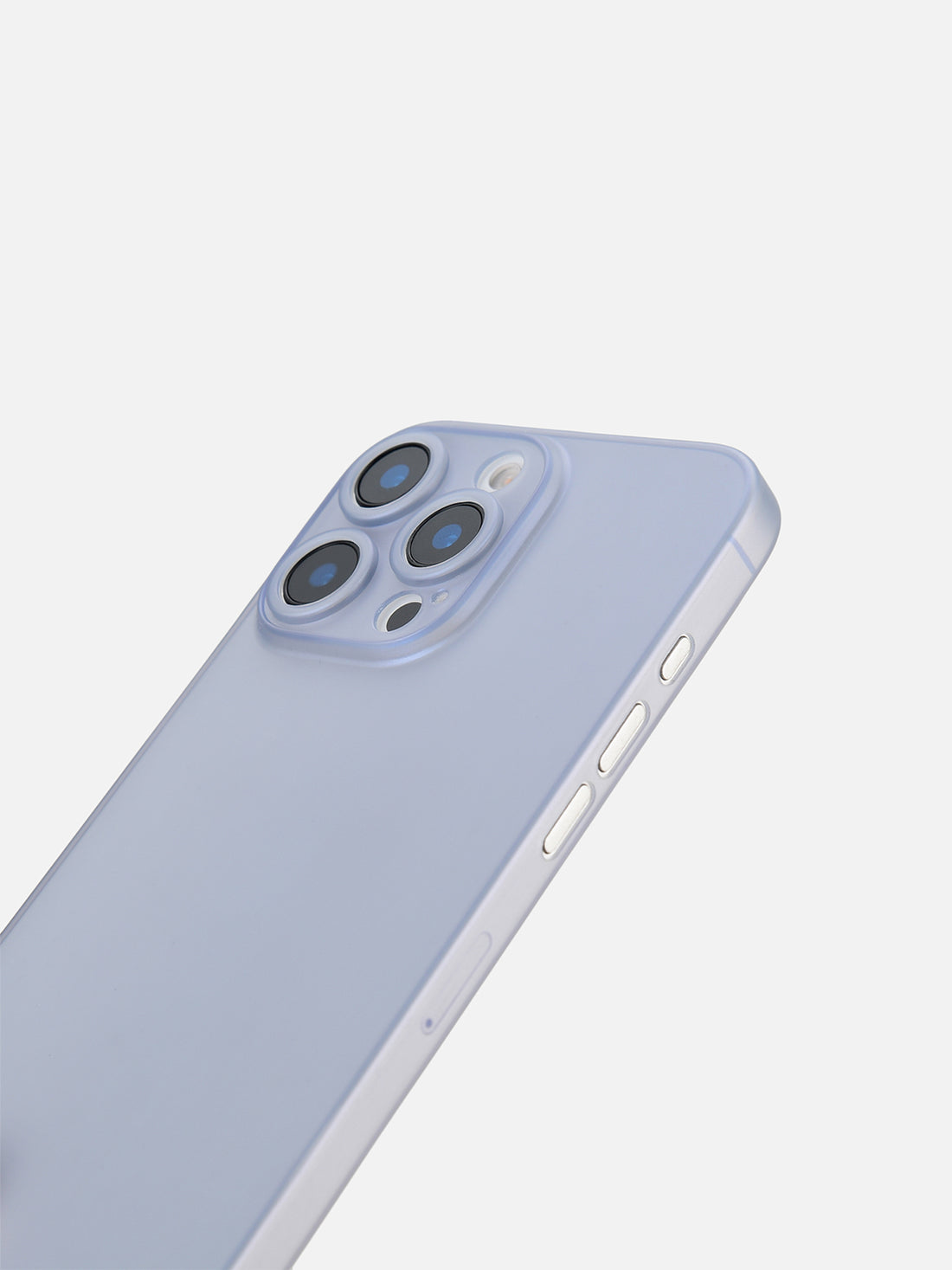 Ultra Thin Matte Clear Case - iPhone 15 Plus (Blue)