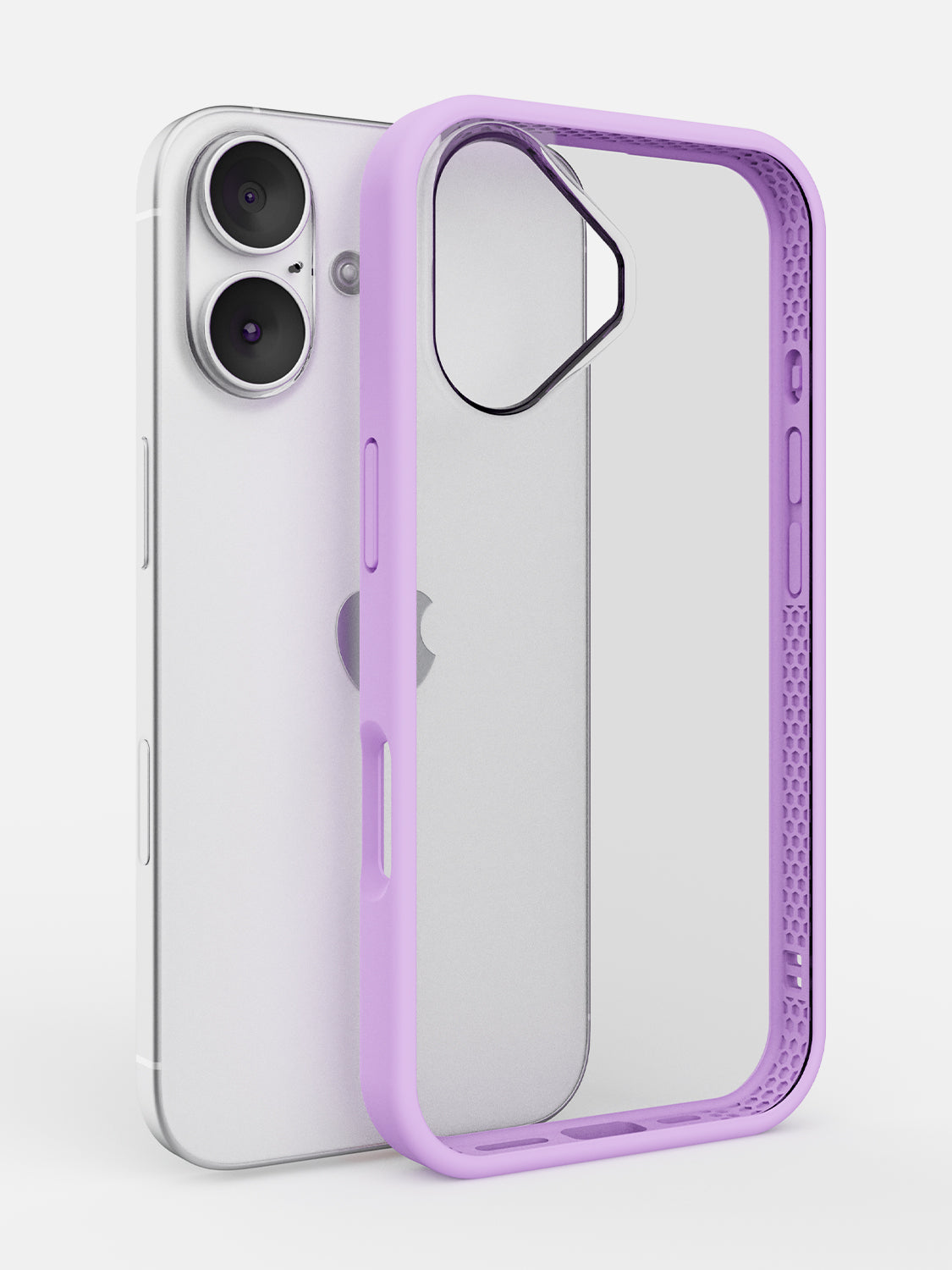 Starfield Printed Clear Case - iPhone 16 (Lilac)