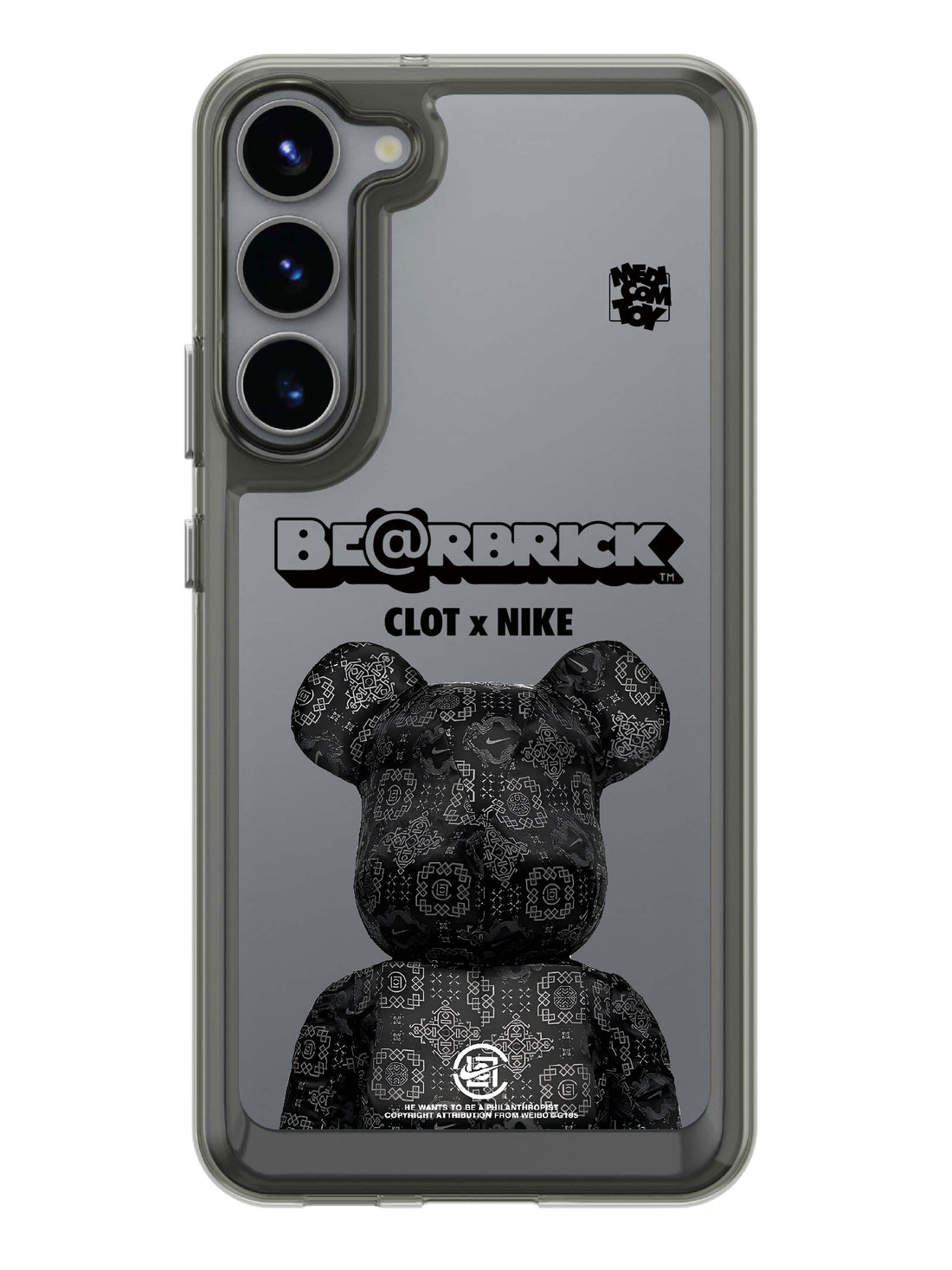 Bearbricks Clear Case - Samsung Galaxy S23 Plus 5G (Black)