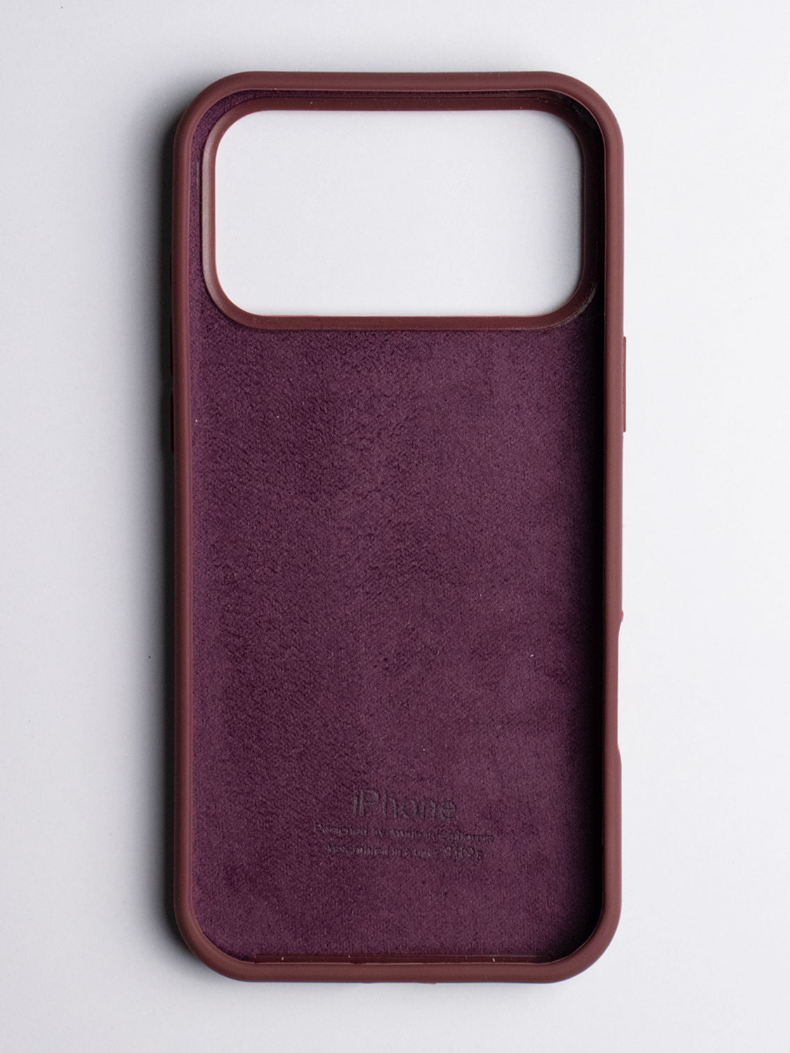 Silicone Case - iPhone 17 Pro Max (Plum Red)