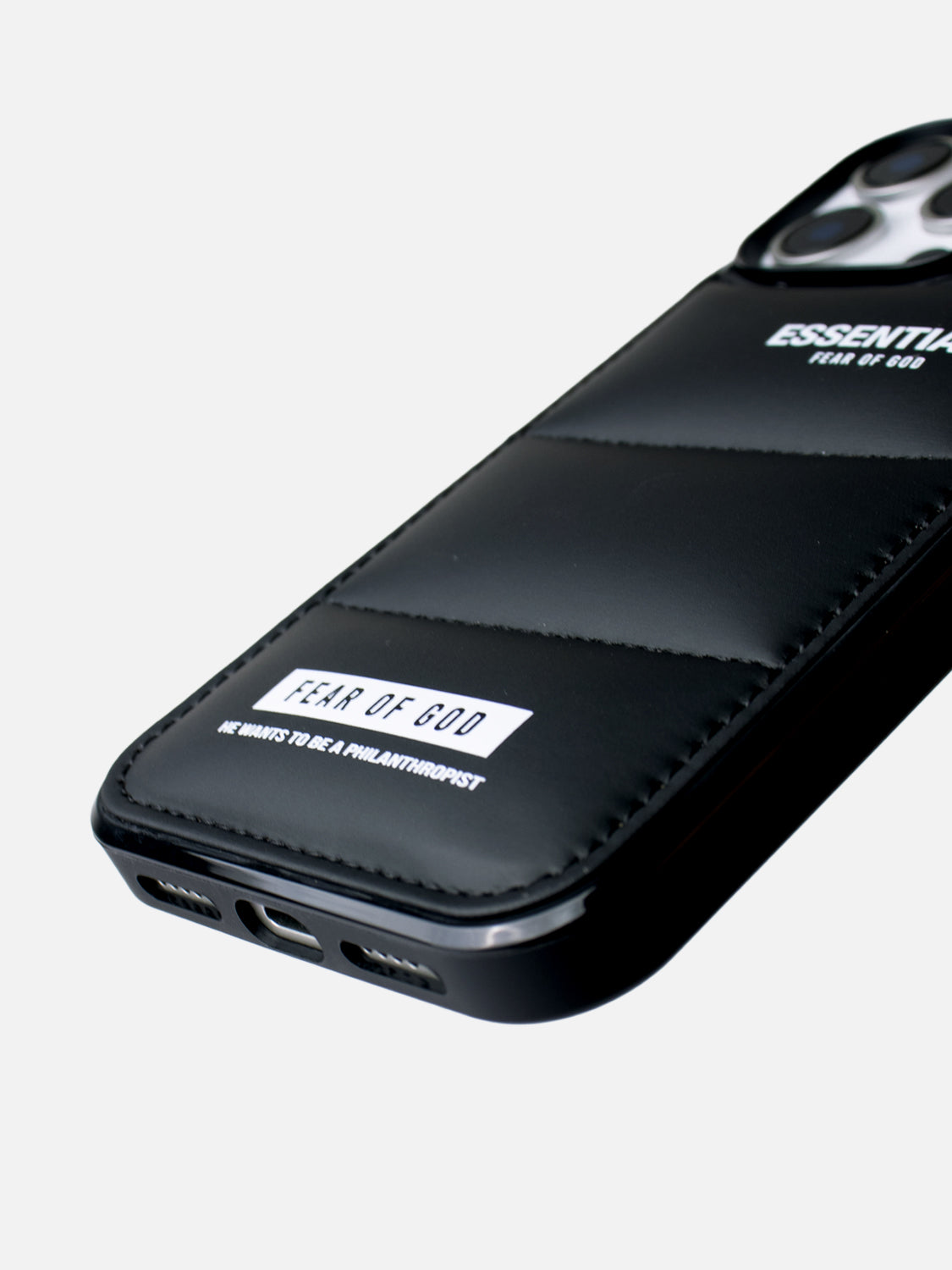 Essentials Puffer Case - iPhone 14 (Black)