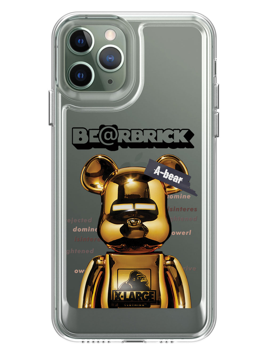Bearbricks Clear Case - iPhone 11 Pro (Gold)