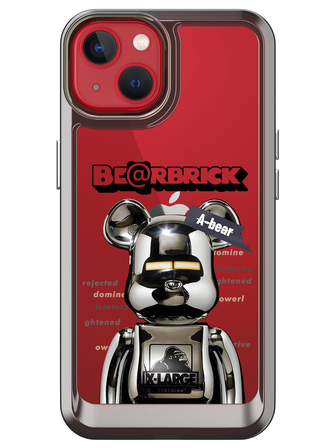 Bearbricks Clear Case - iPhone 13 (Silver)
