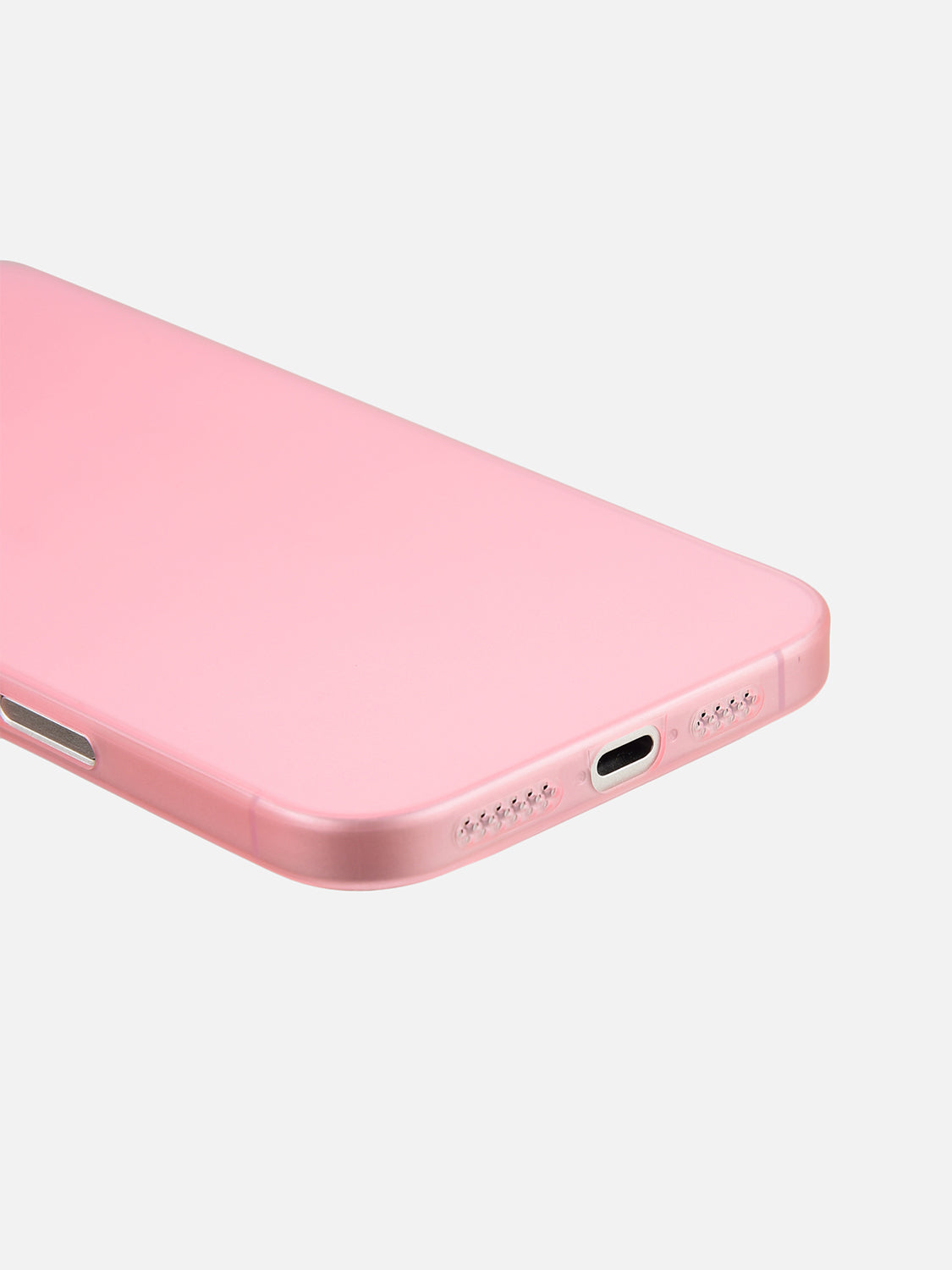 Ultra Thin Matte Clear Case - iPhone 15 Pro Max  (Pink)