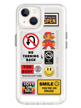 Random Stickers Clear Case - iPhone 13