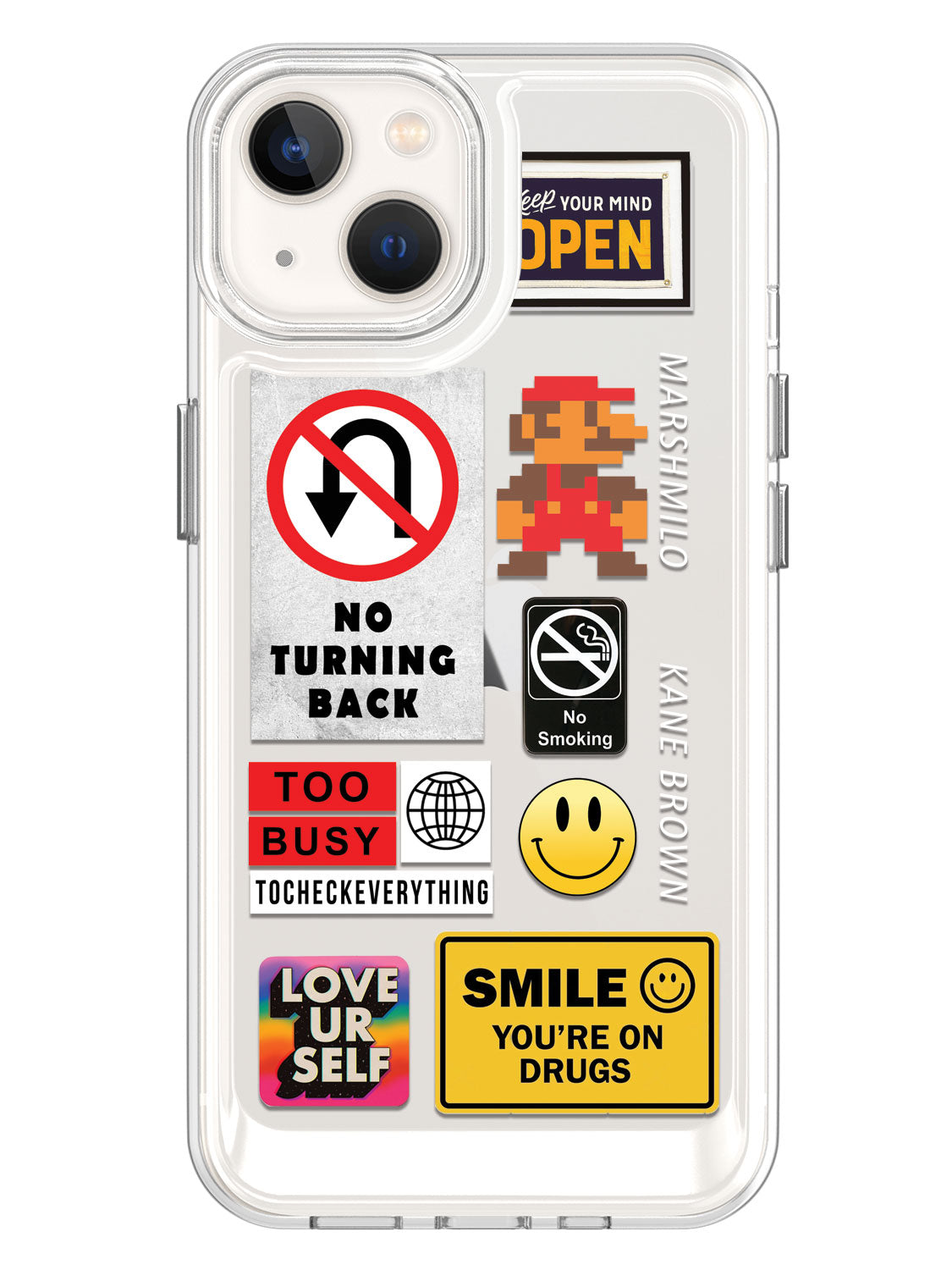 Random Stickers Clear Case - iPhone 13