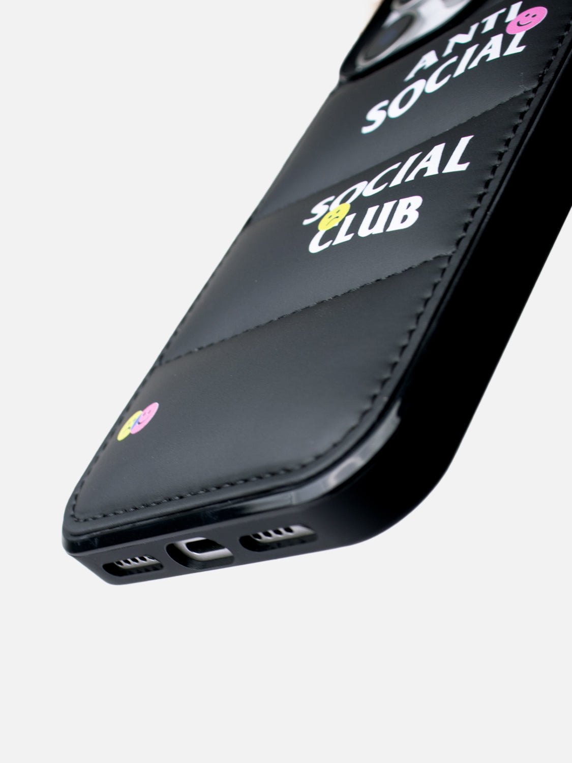 Anti Social Puffer Case - iPhone 15 Pro (Black)