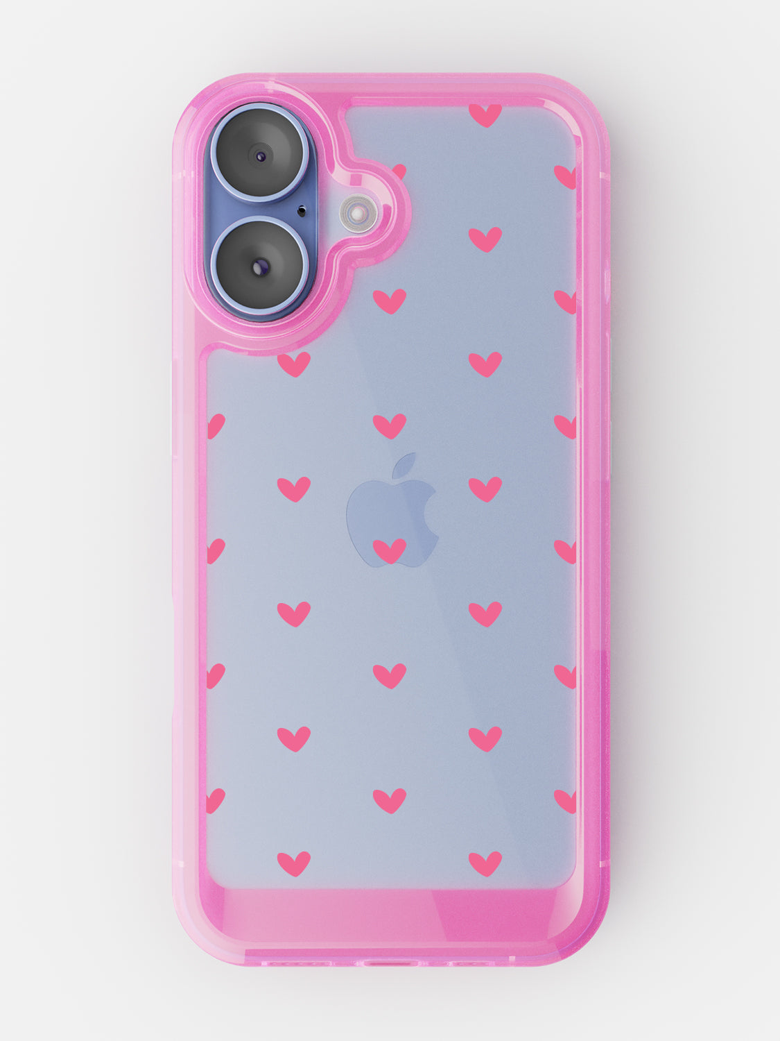 Little Pink Hearts Clear Case - iPhone 17 (Pink)