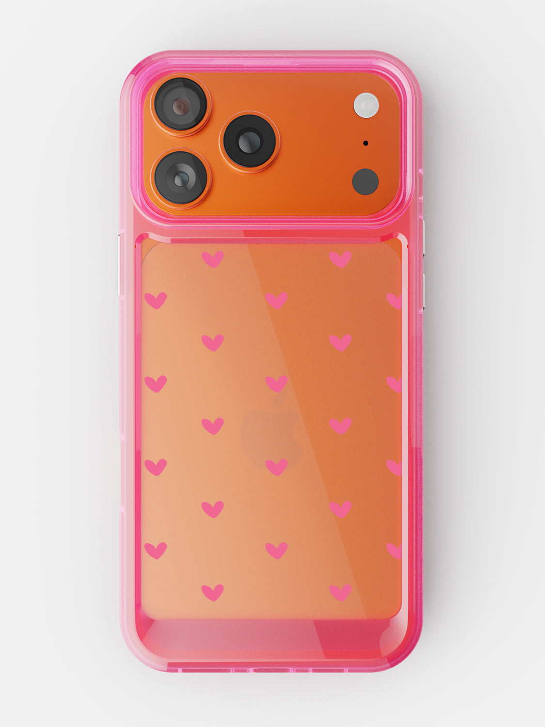 Little Pink Hearts Clear Case - iPhone 17 Pro (Pink)