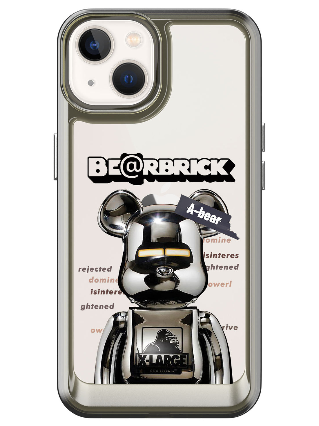 Bearbricks Clear Case - iPhone 13 (Silver)