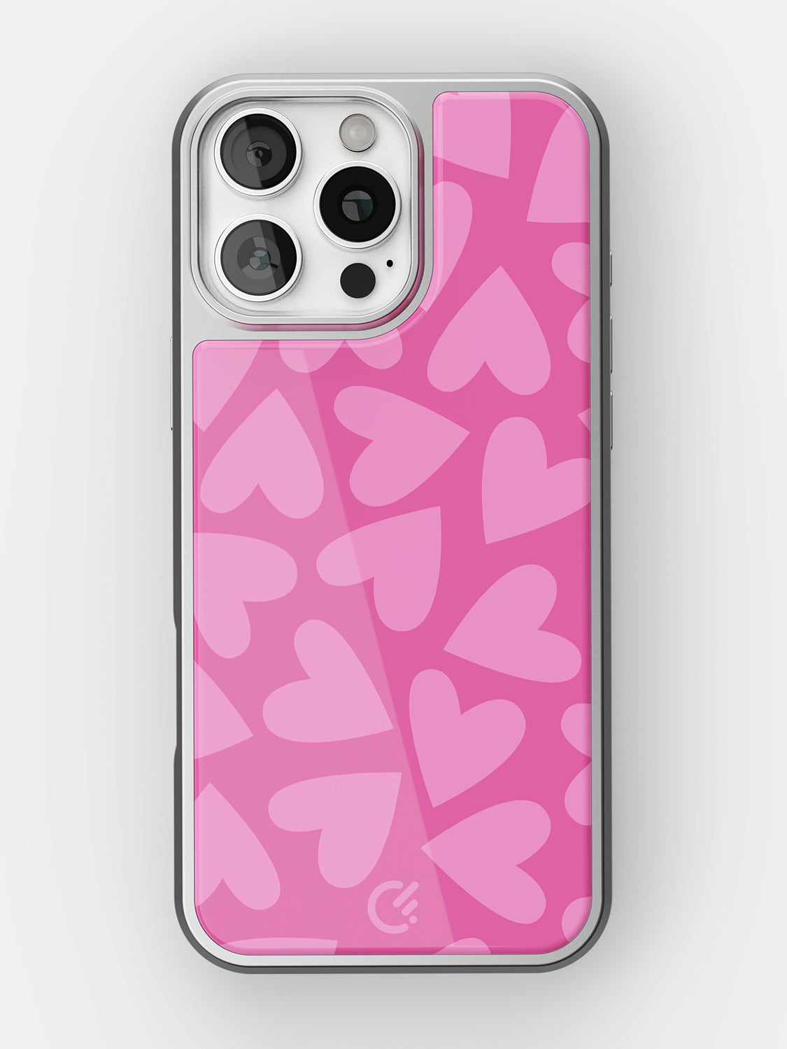 Soft Hearts Glossy Printed Case - iPhone 16 Pro Max