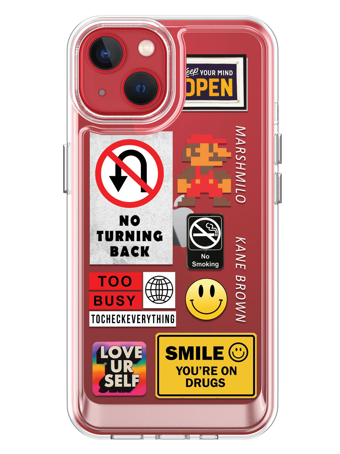 Random Stickers Clear Case - iPhone 13