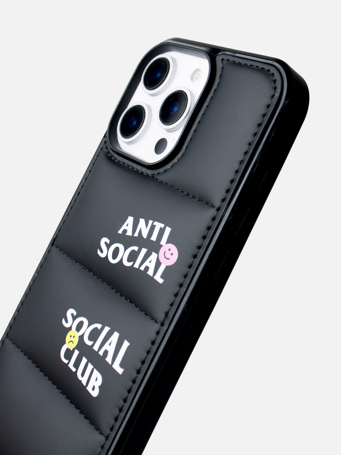 Anti Social Puffer Case - iPhone 15 Pro (Black)