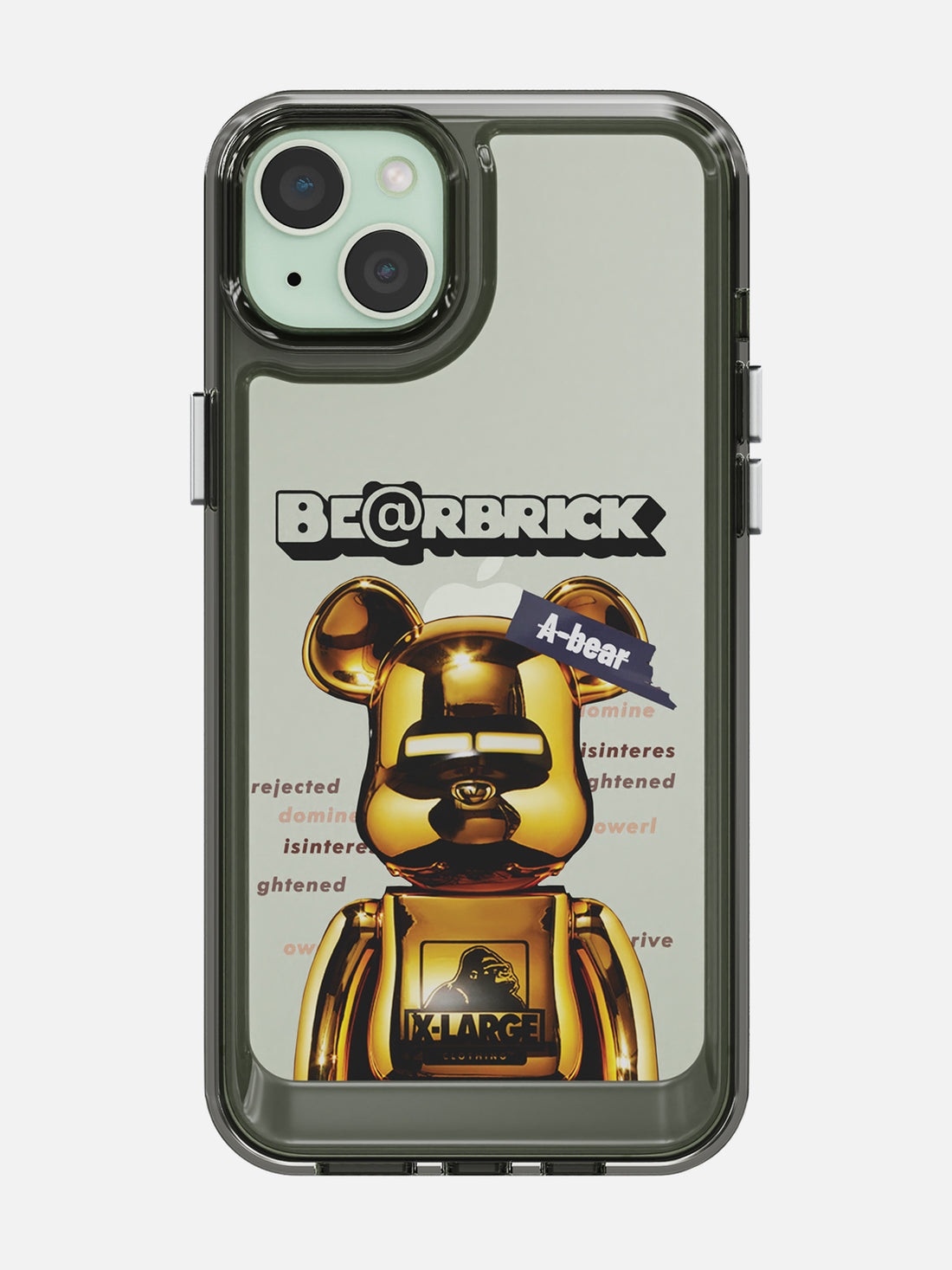 Bearbricks Clear Case - iPhone 15 Plus (Gold)