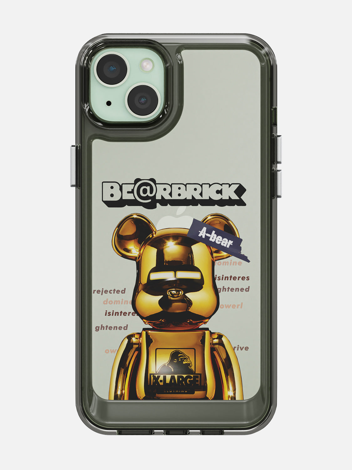 Bearbricks Clear Case - iPhone 15 Plus (Gold)
