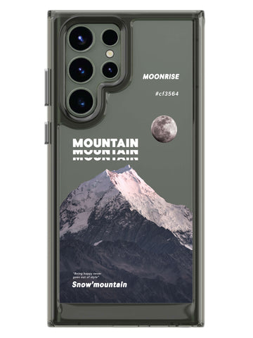 Snowy Mountains Clear Case - Samsung Galaxy S23 Ultra 5G (Grey)