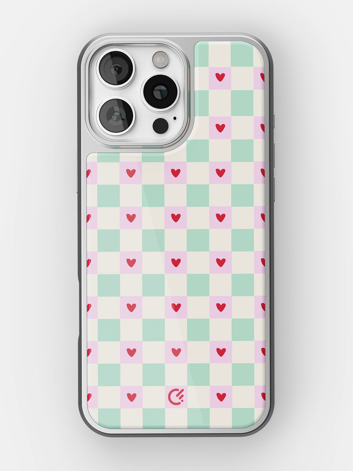 Heart Check Glossy Printed Case - iPhone 15 Pro Max