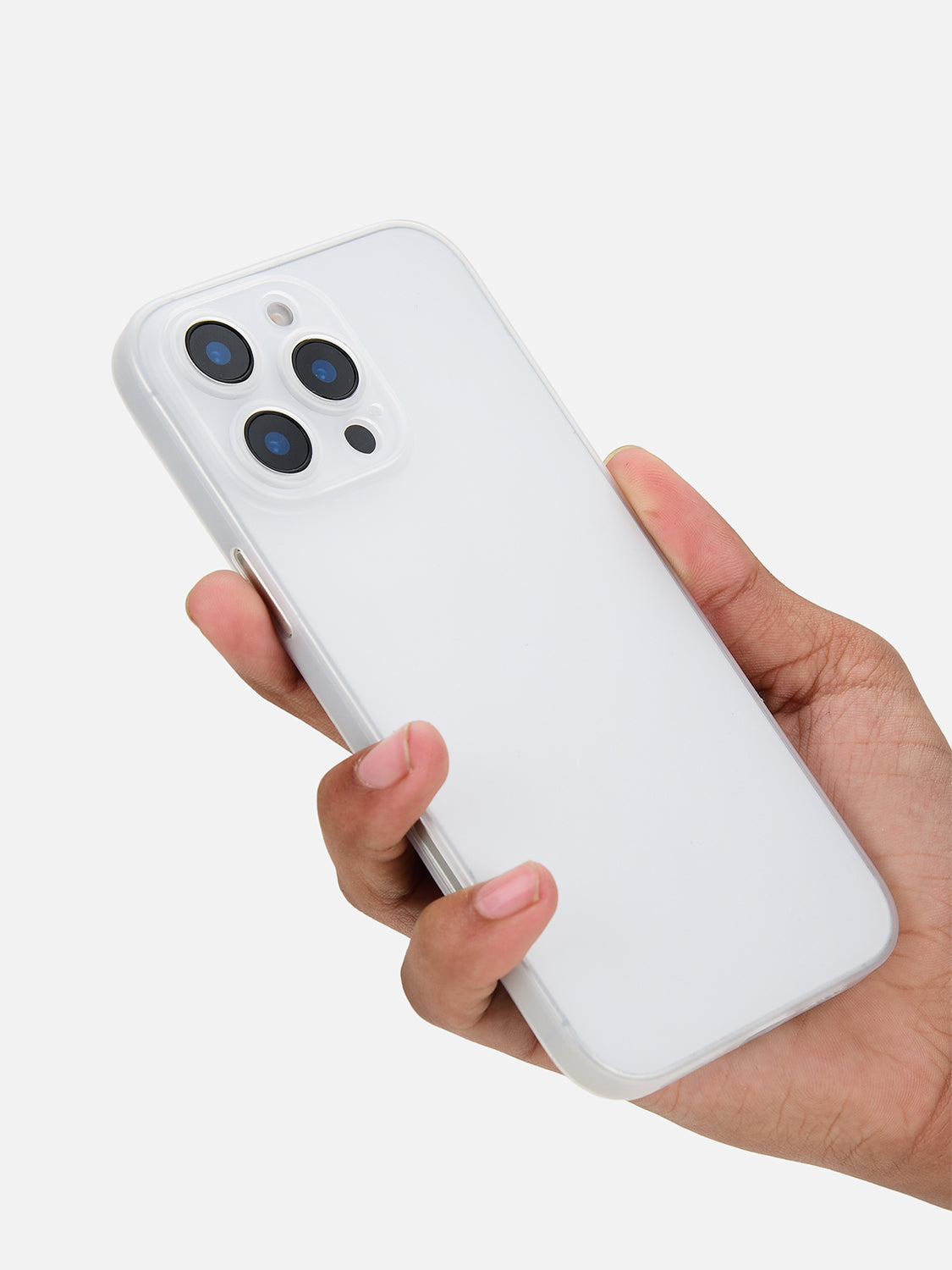 Ultra Thin Matte Clear Case - iPhone 16 (White)