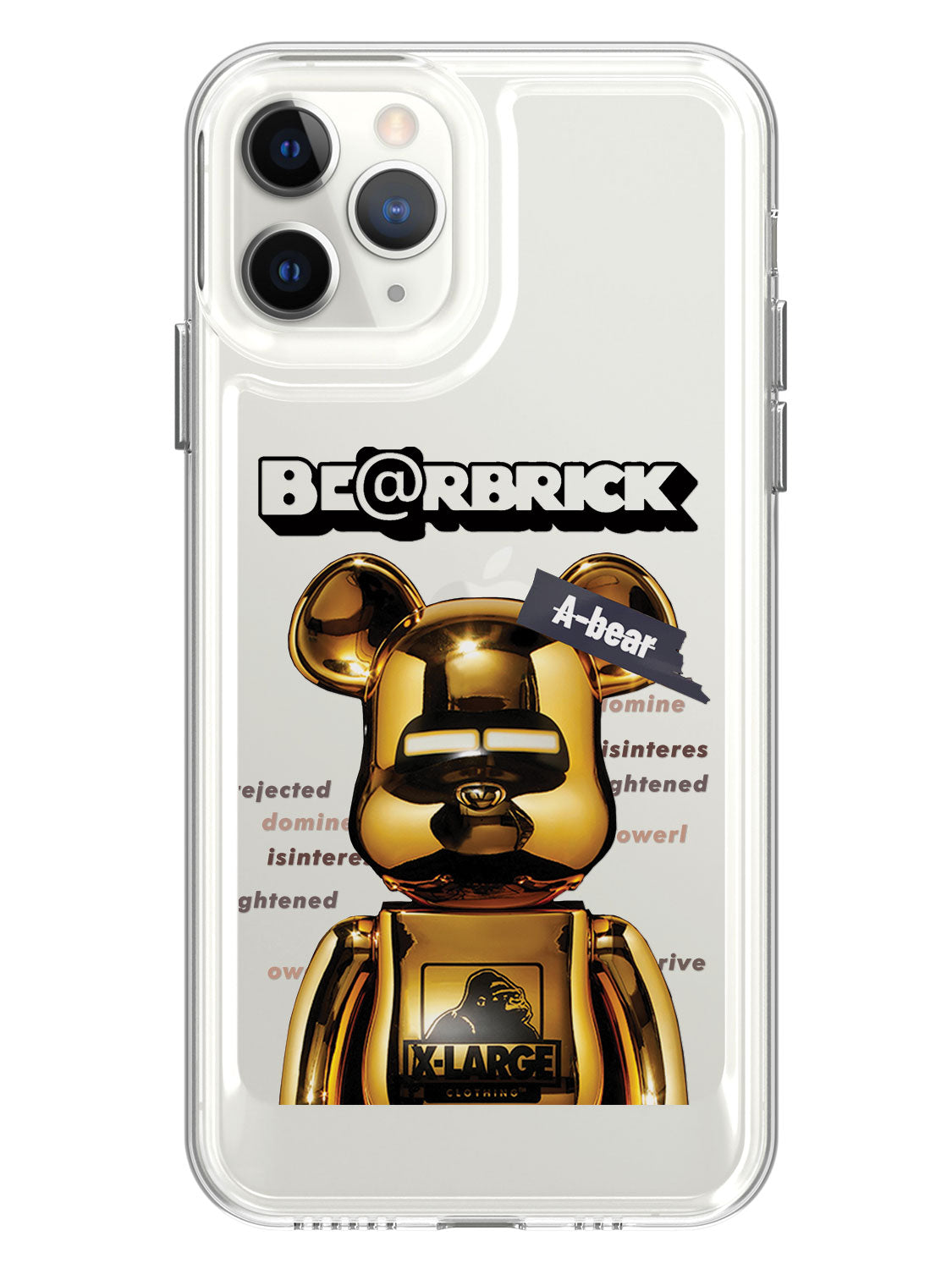 Bearbricks Clear Case - iPhone 11 Pro (Gold)