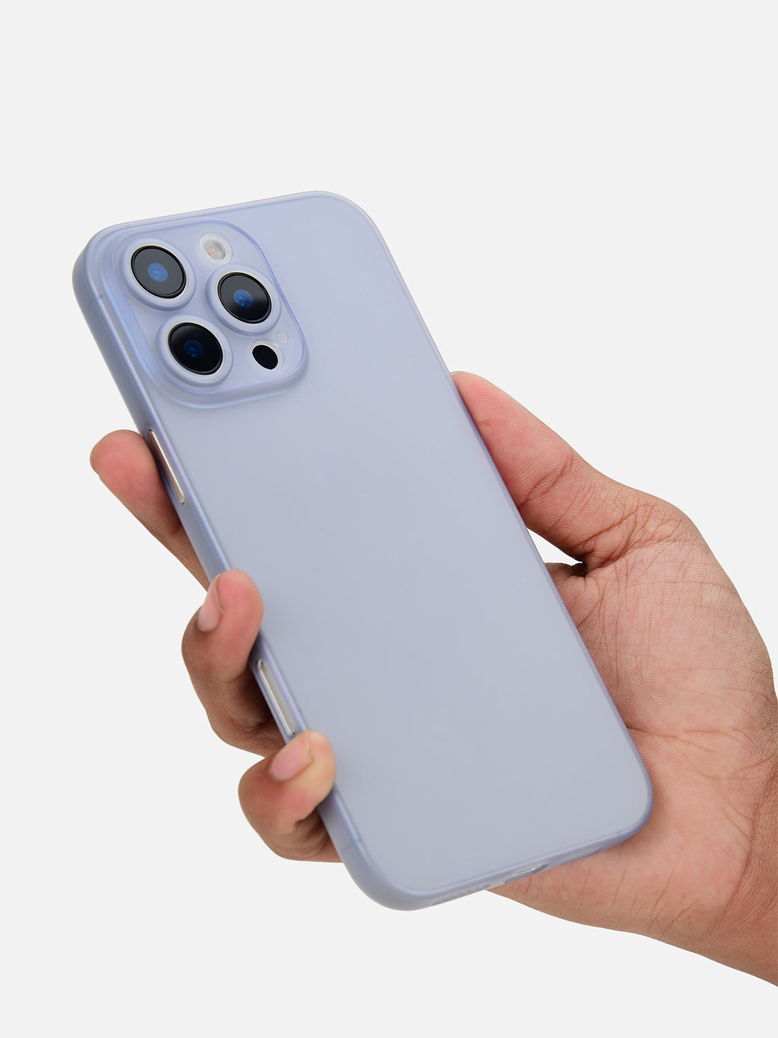 Ultra Thin Matte Clear Case - iPhone 16 Pro Max (Blue)