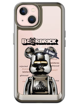 Bearbricks Clear Case - iPhone 13 (Silver)