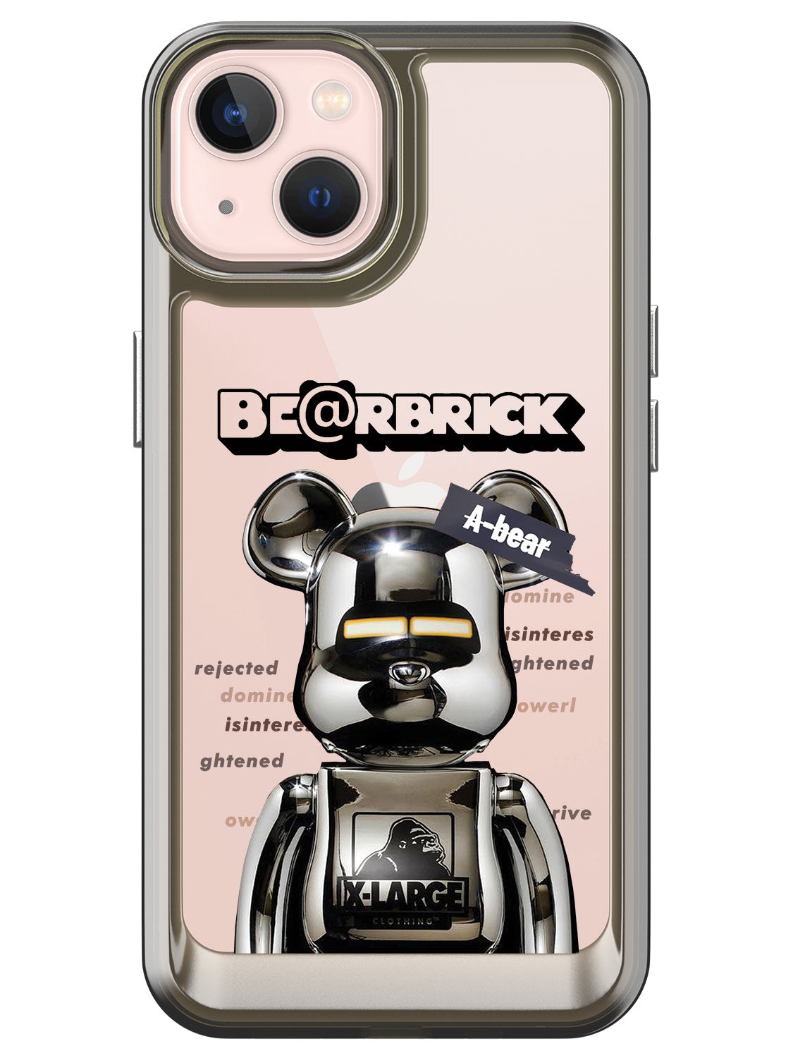 Bearbricks Clear Case - iPhone 13 (Silver)