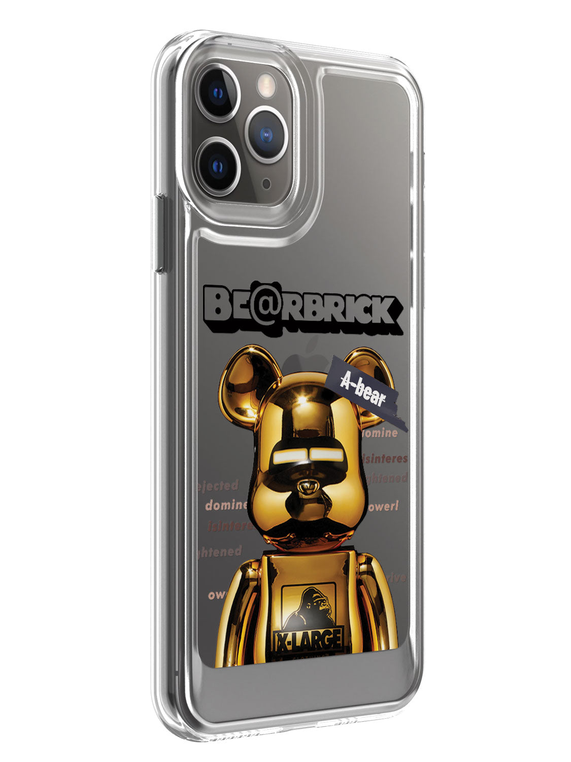 Bearbricks Clear Case - iPhone 11 Pro (Gold)
