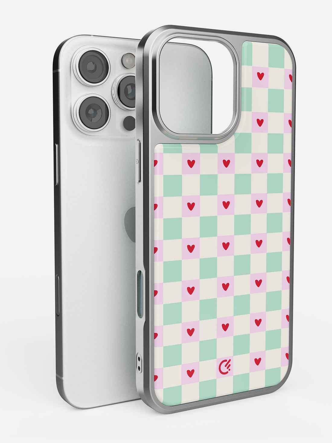 Heart Check Glossy Printed Case - iPhone 15 Pro Max