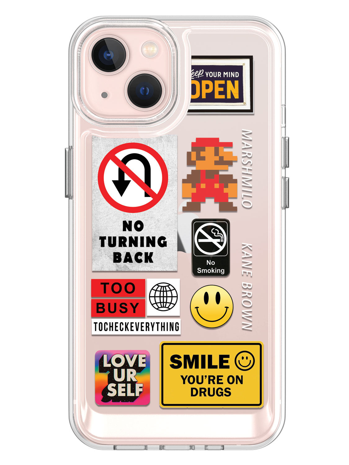 Random Stickers Clear Case - iPhone 13