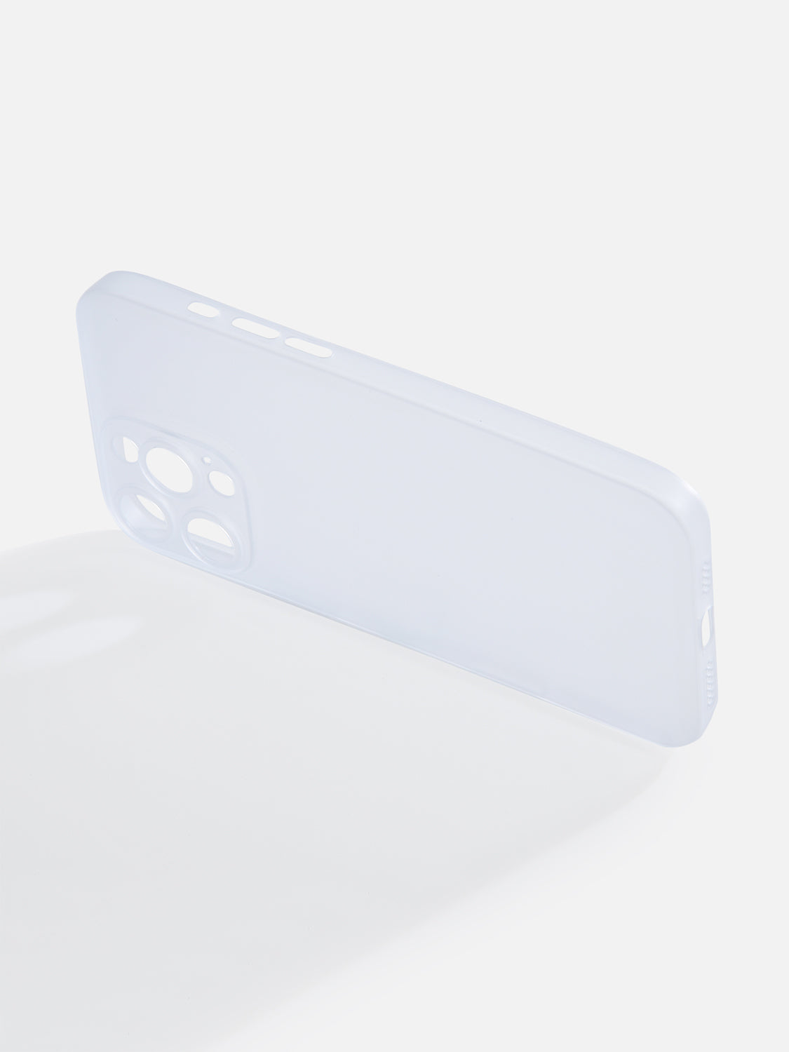 Ultra Thin Matte Clear Case - iPhone 15 Pro Max (White)