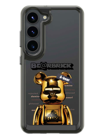 Bearbricks Clear Case - Samsung Galaxy S23 5G (Gold)